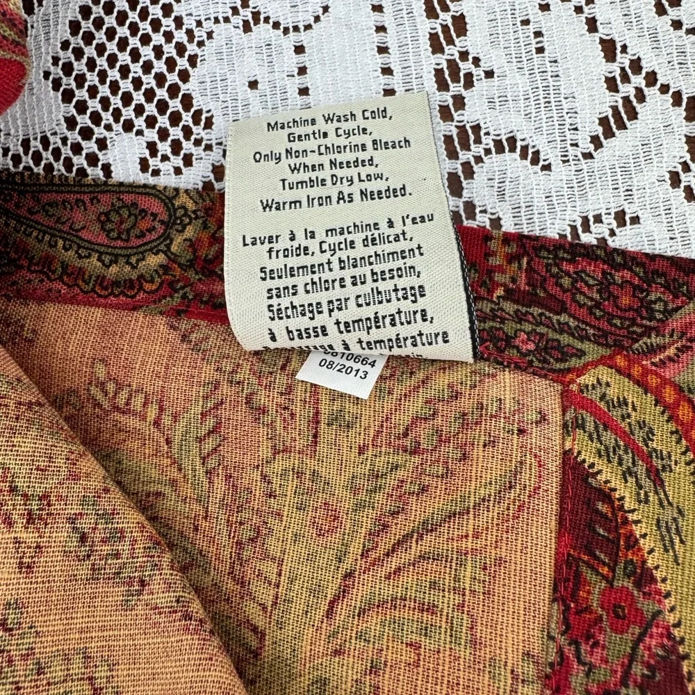 Pottery Barn Caroline Paisley Cloth Napkins Set of 4 NWOT 20” x 20”